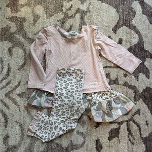 naartjie Pink Polka Dot Long-Sleeve Top with Neutral Trim